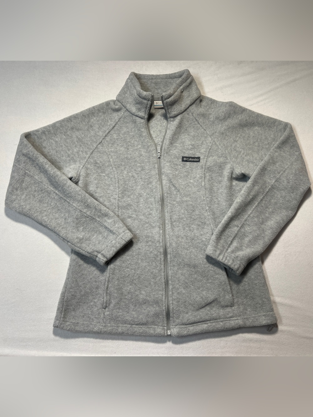 Columbia Benton Springs Full Zip Fleece Jacket Gray Women's Size L